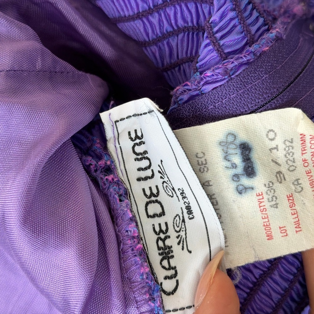 Claire De Lune Vintage 1960-1970 ruched dress - Picture 3 of 8